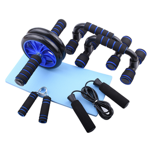 ชุดอุปกรณ์ออกกำลังกาย 6 in 1 Abs Roller Set สำหรับออกกำลังกายที่บ้าน ประกอบด้วยล้อบริหารหน้าท้อง เชือกกระโดด แท่นวิดพื้น แผ่นรองเข่า อุปกรณ์ออกกำลังกาย Huaye-SET1 ขายส่ง 6 in 1 Abs - Product Image 6