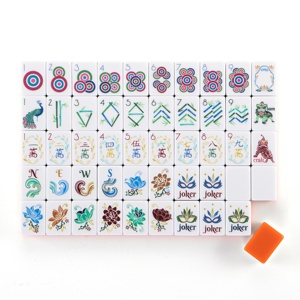 Juego <span class=keywords><strong>de</strong></span> Mahjong Americano <span class=keywords><strong>de</strong></span> Acrílico Grabado en Naranja <span class=keywords><strong>de</strong></span> Cuatro Capas, en Oferta, <span class=keywords><strong>para</strong></span> Entretenimiento Familiar - Product Image 5