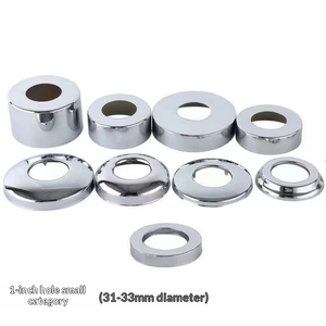 Cubierta Decorativa de Acero Inoxidable para Grifo de Ducha y Válvula Triangular de 1/<span class=keywords><strong>2</strong></span>" y 3/4", Diseño Moderno y Sencillo, Aumentada en Altura - Product Image 4