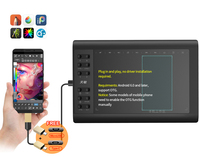 Şablon G10 dijital kalem grafik çizim tableti pilsiz Stylus dijital animasyon grafik cetvel kalemi Tablet