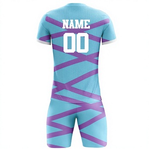ชุดนักบอลเสื้อฟุตบอลผ้าโพลีเอสเตอร์แบบ100% ออกแบบโลโก้ได้ตามต้องการ - Product Image 2