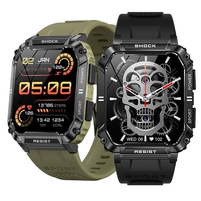 T3 Men's Outdoor Adventure Sports Watch IP68 Waterproof Super Long Battery Life 1.95 Inch Large-screen Smartwatch Answer Call