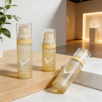 Kit de Voyage : Mini Contenants Rechargeables Assortis pour Soins de la Peau – Flacons Pompe Airless 5ml, 10ml, 15ml pour Crème et Lotion