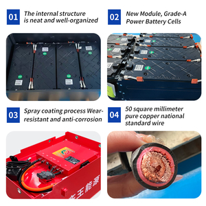Batterie de chariot élévateur électrique 51,2V202A pour entrepôts et véhicules de manutention/chariots élévateurs avec cellules au phosphate de fer et de lithium - Product Image 3