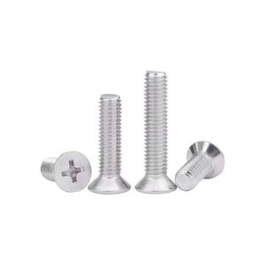 304 Stainless Steel Phillips Head Countersunk Screws 1/4-20 5/16-18 Inch Standard Machine Screws For Communication Equipment - Product Image 1