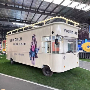 Customization Fashion Multifunctional Outdoor Dining Car Ice Breakfast Stall Commercial Mobile 0130 Multifunctional Dining Car O - Product Image 2