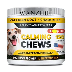 WANZIBEI Wholesale Price Private Label Safety Healthy Dog Calming Treats Chews Treat Cat Snacks Pet Food