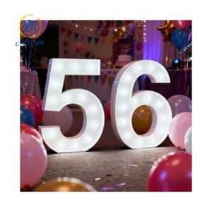 <span class=keywords><strong>Letras</strong></span> LED 3D de Pie, Económicas, de 3 y 4 Pies, Letrero Luminoso Gigante con Números y <span class=keywords><strong>Letras</strong></span> para Decoración de Bodas y Eventos - Product Image 1