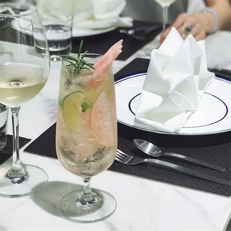 Goblet glass sparkling water juice glass drink cocktail glass cup