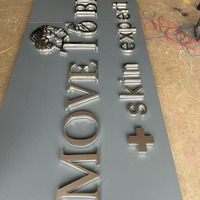 Lettres en métal lumineuses personnalisées à LED pour l'extérieur, étanches, rétroéclairées, pour devanture de magasin de beauté