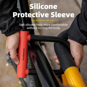 ROCKBROS Vente en gros de cadenas en <span class=keywords><strong>U</strong></span> pour vélo, moto, vélo électrique, cadenas en <span class=keywords><strong>U</strong></span> en silicone <span class=keywords><strong>antivol</strong></span> pour vélo de montagne - Product Image 5
