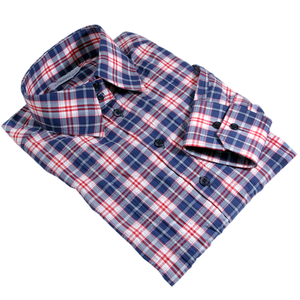 Femme décontractée à la mode 100% coton facile d'entretien fourmi-rides à carreaux roses <span class=keywords><strong>chemises</strong></span> habillées de bureau à carreaux - Product Image 5