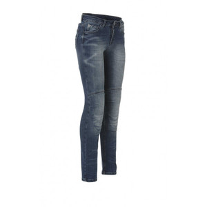 Jean moto pour femme certifié Carburo TORIN Lady CE avec fibre aramide Blue Stonewash 40 - Product Image 2