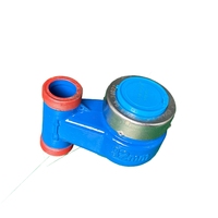 DN32 Vertical Multi-jet Wet Dial Cold Water Meter 1-1/4 Inch Thread Bottom Inlet Cast Iron Mechanical Water Meter