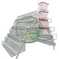 Cage à poules pondeuses 120 oiseaux 3 niveaux 5 portes, cage en batterie galvanisée à chaud, collecte automatique des œufs, équipement d'élevage avicole