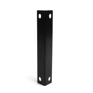 Stainless Steel L-Shaped <b>Bracket</b> <b>Black</b> 4 Holes Furniture Support Corner Connector Hardware Accessory - Product Image 3