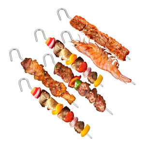 201 Thép Không Gỉ Nồi Chiên Không Khí Nướng Phụ Kiện Xiên Đứng Dọc Xiên Chủ Cho Nướng Nhà Bếp - Product Image 6