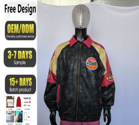 Veste décontractée personnalisée en gros avec fermeture éclair, col montant oversize, manches longues, double couche, imperméable