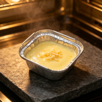 Gobelet à œufs rond en aluminium argenté, bol en aluminium pour la cuisson