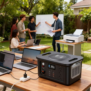 Générateur solaire hors réseau à charge rapide PD 100W, station d'alimentation portable 1000W, 1166Wh LiFePO4 QC 3.0, onde sinusoïdale pure pour utilisation en extérieur - Product Image 5