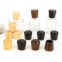 Tapa de perfume personalizada YUESHEN de madera de fresno con 15 dientes, tapa de aceite esencial de haya y nogal, piezas de mecanizado CNC de madera para tapas de perfume