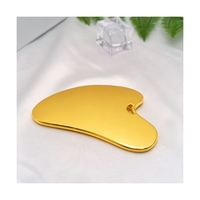 Outil de soin de la peau en acier inoxydable HZ Medical, masseur Gua Sha de haute qualité, logo personnalisé, Gua Sha en métal en forme de cœur