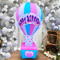 7ft Ballon Anniversaire Gonflables Lumineux Outhouse Vacances Décorations Vivantes Cour Personnalisé Festival Gonflable Lowes Décorations