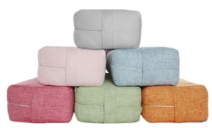 Almohada de Yoga Personalizada con Logotipo, Rectangular y Redonda, Rellenable con Semillas de Trigo Sarraceno y Kapok - Product Image 3