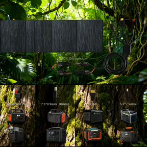 แผงโซลาร์เซลล์พับได้แบบใหม่ 200W 400W ใช้พลังงานแสงอาทิตย์เพื่อผลิตพลังงานสะอาดอย่างยั่งยืน สำหรับสถานีไฟฟ้ากลางแจ้งแบบออฟกริด - Product Image 2