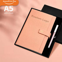 Kit Cadeau d'Affaires de Luxe : Carnet en PU à Feuillets Amovibles et Stylo Métallique en PVC avec Logo Personnalisé en Relief – Cadeau d'Entreprise pour Vente en Gros