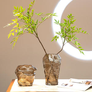 Vaso in Vetro Creativo Stile Europeo <span class=keywords><strong>con</strong></span> Motivo Giglio e Montagna, Vaso Decorativo per Fiori e Arredamento Casa - Product Image 2