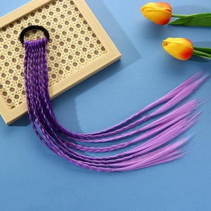Accessoires pour cheveux pour enfants bébé perruque tresse chapeaux filles <span class=keywords><strong>dreadlocks</strong></span> sales corde à cheveux petites filles torsion tresse bandeau - Product Image 4