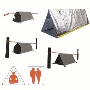 Portable Outdoor Survival Emergency First Aid <b>Single</b> PVC Square Four-Season Quick Automatic Opening UV-Resistant <b>Tent</b> for - Product Image 2