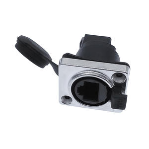 Conector RJ45 Impermeable para Montaje en Panel, Conector Jack RJ45 8p8c, Enchufe Ethernet de Ángulo Recto, IP65 - Product Image 2