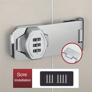 Serrure à combinaison à 3 chiffres en gros, serrures de tiroir à code en zinc, cadran mécanique, sécurité pour armoire, caméra facile à installer, réfrigérateur - Product Image 4