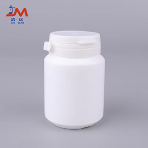 White Plastic Pet Cosmetic Can Hand gezogene Dichtung 50ml/75/100 Kapazität für Make-up-Entferner Gesichts gesichts lagerung - Product Image 3