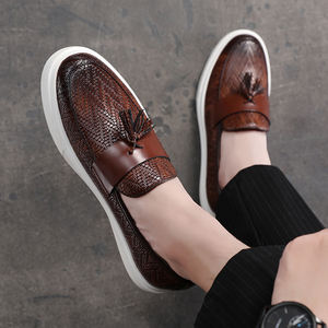 รองเท้าเดรสผู้ชาย รองเท้าแต่งงาน รองเท้าเดินเล่น รองเท้าแบบสวม ไซส์ 46 ไซส์ใหญ่พิเศษ รองเท้าผู้ชายมาใหม่ รองเท้าแฟชั่นผู้ชาย - Product Image 6