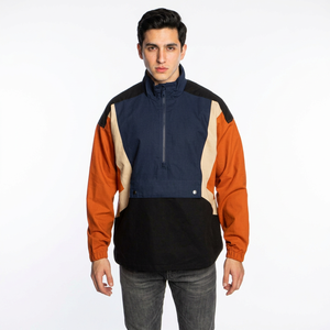 Customized <b>Summer</b> Fitness Sport Windbreaker <b>Jacket</b> Breathable Color Block Custom Mesh Lining Embroidery Decoration Wholesale - Product Image 1