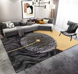 Gambar 3D ukuran besar Turki gaya Amerika karpet ruang tamu pola abstrak Nordik samping tempat tidur lembut Area Tatami karpet mandi dapur - Product Image 3