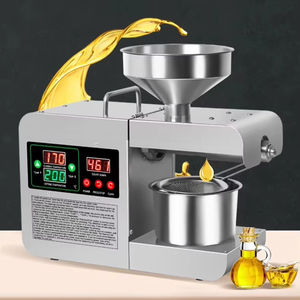 Mini presse à <span class=keywords><strong>huile</strong></span> domestique en acier inoxydable / Machine à presser à froid l'<span class=keywords><strong>huile</strong></span> <span class=keywords><strong>de</strong></span> tournesol et <span class=keywords><strong>de</strong></span> sésame / Extracteur d'<span class=keywords><strong>huile</strong></span> d'arachide - Product Image 1