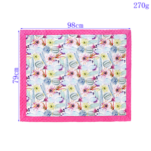 Langes pour bébés personnalisées, noires rayées, à motifs carrés imprimés, vente en gros, couverture enveloppante très douce, pour nouveau-né - Product Image 4