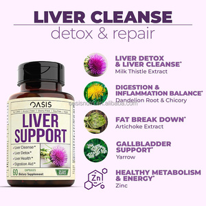 Liver <strong>Cleanse</strong> Detox Repair Capsules Milk Thistle Choline Artichoke Extract Chicory Dandelion Root Milk Thistle Liver Detox Caps