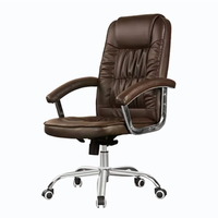 Chaise de bureau exécutive ergonomique moderne en cuir synthétique, inclinable, avec accoudoirs réglables et appui-tête, pour la maison, la conférence, le bureau et l'ordinateur