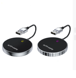 Caja de Interconexión Inalámbrica para Carplay y <span class=keywords><strong>Android</strong></span> Auto, WiFi 5.3 2.4/5.8GHz, Compartir Pantalla para Sistemas de Audio de Automóviles - Product Image 1