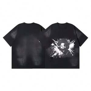 Camiseta Hell T-shirt Star, Fabricante de Ropa de Marca, Personalizada, de Alta Calidad, 100% Algodón, Estilo Vintage, Camiseta con Estampado Gráfico para Hombre - Product Image 3