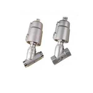 Stainless Steel Pneumatic Thread Angle Seat Valve