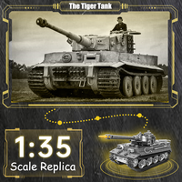 CAYI Nuevo Tanque Tigre Modelo Militar de la Segunda Guerra Mundial, Bloques de Construcción MOC, Tanque Militar OEM, Juego de Bloques de Construcción Educativos para Niños