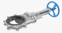 Vanne à opercule pneumatique COVNA en acier inoxydable pour boues, 4 pouces, pour applications urgentes, boues, eau et services lourds