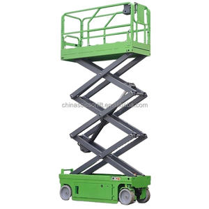 Elevador de tijera de suministro de fábrica Plataforma de elevación de gran altitud hidráulica móvil CE 8 M 10 M 12 M Elevador de tijera móvil autopropulsado - Product Image 3