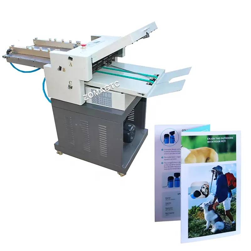 Popular Automatic High Speed A3 A2 Paper Sheet Folding Machine Digital Leaflets Folding Paper Machine Business Letter Folder